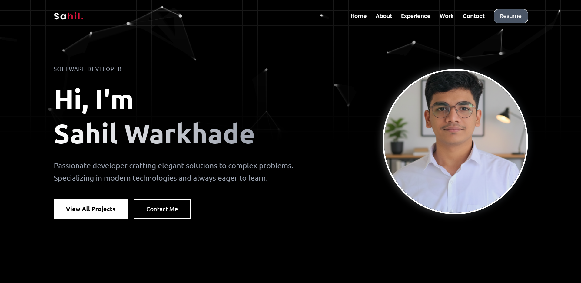 Sahil Warkhade | Software Developer Portfolio